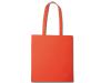 Oranžová bavlněná nákupní taška s dlouhými uchy
