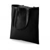 Černá bavlněná taška přes rameno 140g, 38x41cm + dl. ucha, kvalita za dobrou cenu! SKLADEM