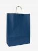 Papírová taška modrá, 18x8x25 cm, kroucená ucha, SKLADEM cca 100 ks